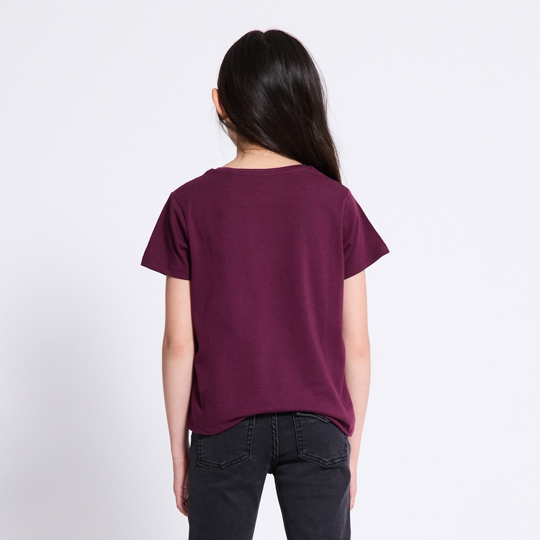 Basic tee "Filippa star" Light Burgundy
